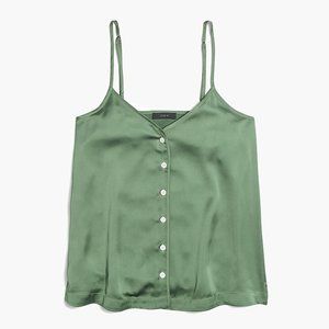 JCrew Factory Silk Button-up Cami Top